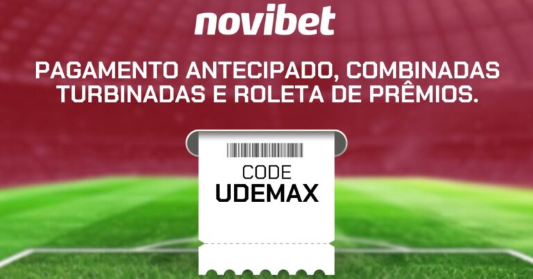 Código promocional Novibet 2026: use UDEMAX hoje