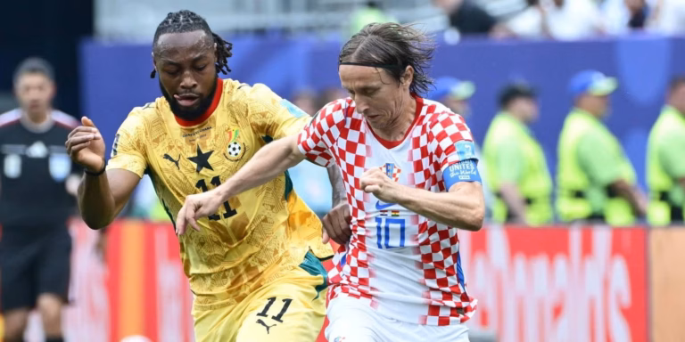Como Modric liderou nova vit&oacute;ria da Cro&aacute;cia diante do forte pragmatismo de Gana?