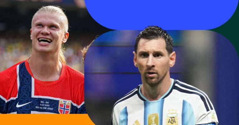 Haaland e Messi em busca da semifinal neste sábado (11)