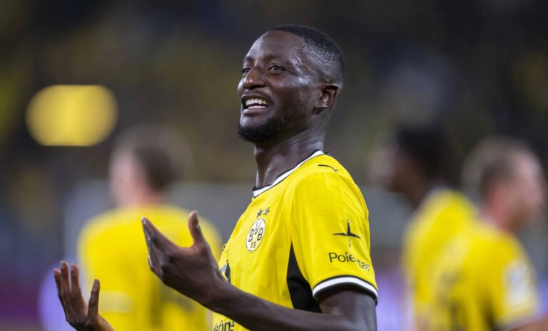 &lsquo;Seguro de vida&rsquo;: Guirassy justifica apelido em estreia do Dortmund na Champions
