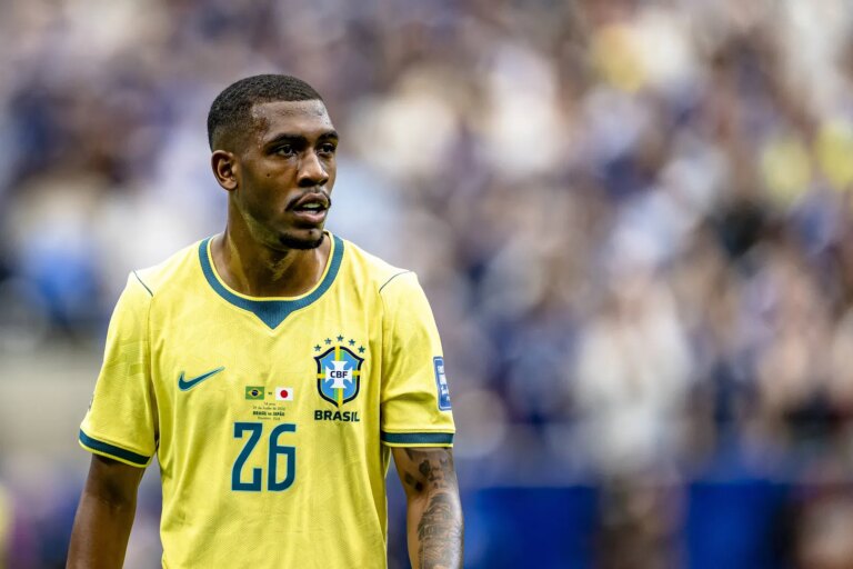 Rayan ganha elogios na imprensa europeia após gol pela Seleção