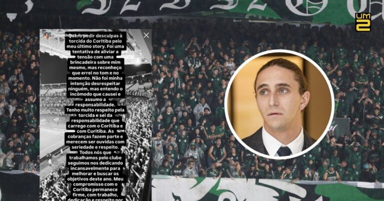 Filho de bilionário equatoriano pede desculpas à torcida do Coritiba após postagem